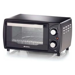 Ariete 3920 Forno elettrico 1000W Capacità 10 Litri Timer 30 minuti Temperatura Max 230°C Doppio vetro Griglia acciaio inox Nero