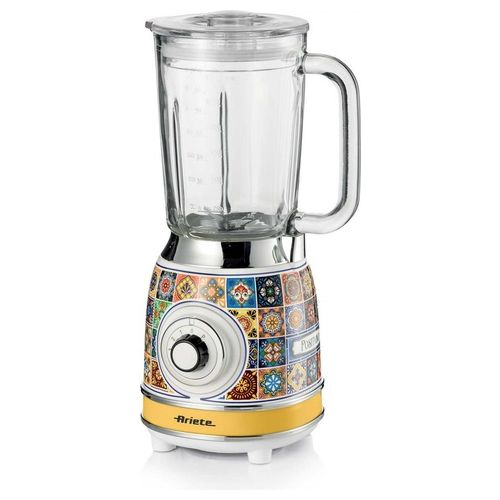 583/0P Positano Frullatore Elettrico 1.5 L 1000 W 4 Velocità Pulse Lame Acciaio Inox Tritaghiaccio colore Giallo