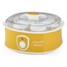 Ariete 617 Yogurella Yogurtiera Elettrica con 7 Vasetti in Vetro 1,3Kg 20W Bianco/Giallo