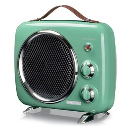 808 Termoventilatore Vintage Freddo e Caldo Termostato Regolabile 2000W Verde