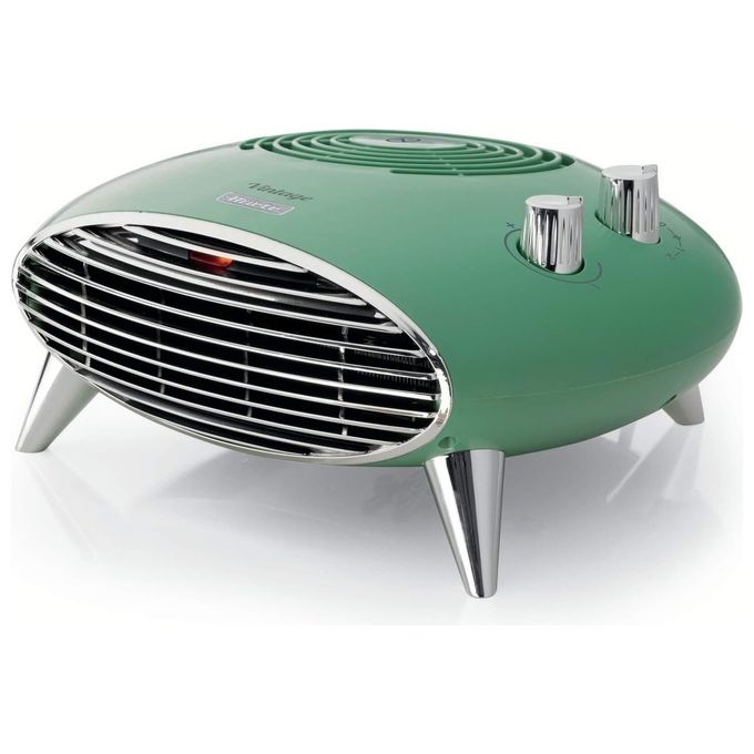 Ariete Termoventilatore da Tavolo Vintage 2000 W Verde Design Retro' e Funzionalita' Efficiente per Riscaldamento Efficace