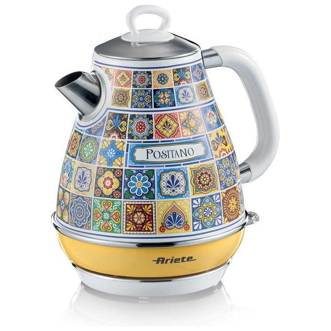 Image of Ariete Bollitore Elettrico Acqua senza Fili Cordless Capacita' 1.7 Litri Potenza 2200 Watt Estetica Positano