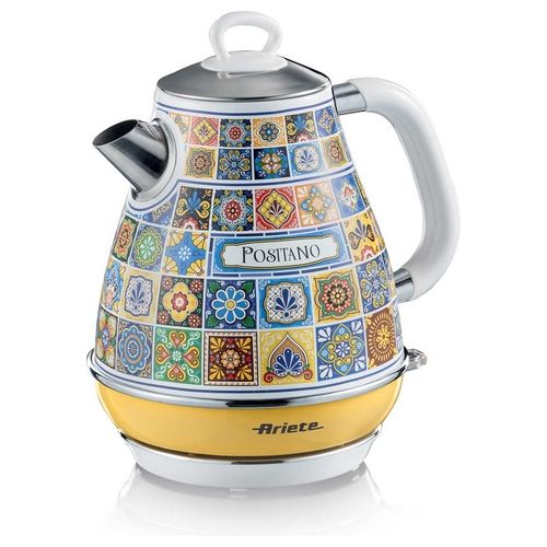Bollitore Elettrico Acqua senza Fili Cordless Capacità 1.7 Litri Potenza 2200 Watt Estetica Positano