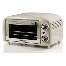 Forno Elettrico Vintage 3919 Beige 800W 10L con Doppio Vetro