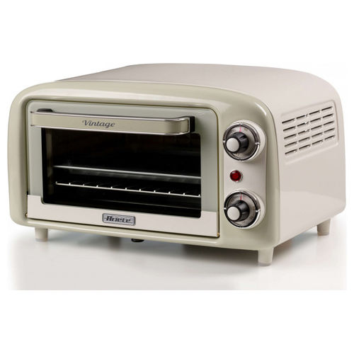 Forno Elettrico Vintage 3919 Beige 800W 10L con Doppio Vetro