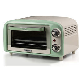 Forno Elettrico Vintage 3919 Verde 10L 800W Doppio Vetro Termostato 90-230°C