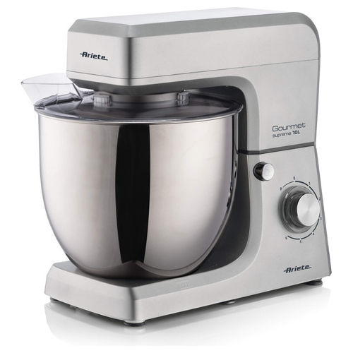 1576/00 Gourmet Supreme Impastatrice Planetaria 10 L 2000 W 6 Velocità Acciaio Inox colore Argento