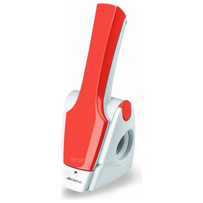 Ariete Gratì 2.0, Grattugia Elettrica Ricaricabile, Acciaio Inox, Arancione
