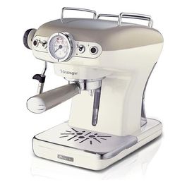 Ariete Macchina da caffe' Espresso 138913 Polvere + Cialde, Cappuccinatore, Beige