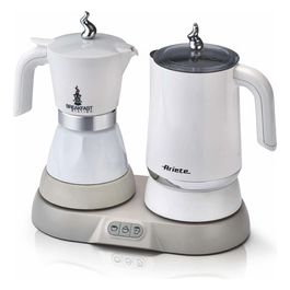 Macchina Caffè Espresso Moka Elettrica 2 o 4 Tazze + Cappucinatore Montalatte Potenza 500 Watt - Breakfast Station - 1344