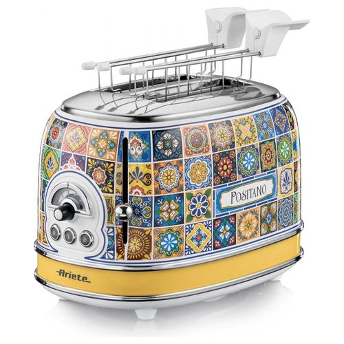 Tostapane 2 Fette Potenza 815 Watt 6 Livelli di Doratura  Funzione Defrost Estetica Positano