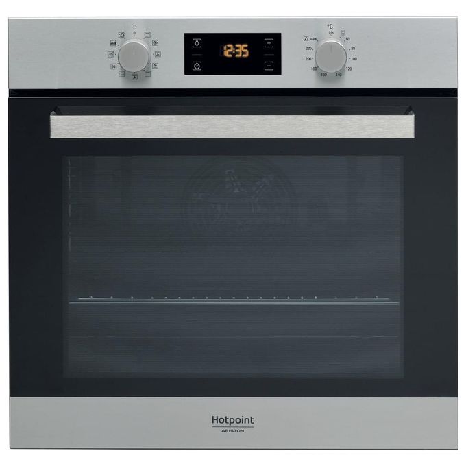 Hotpoint FA3 840 H IX HA Forno elettrico da Incasso  Capacita' 66 Litri Classe energetica A+ 11 programmi Diamond Clean 60 cm Inox/Nero