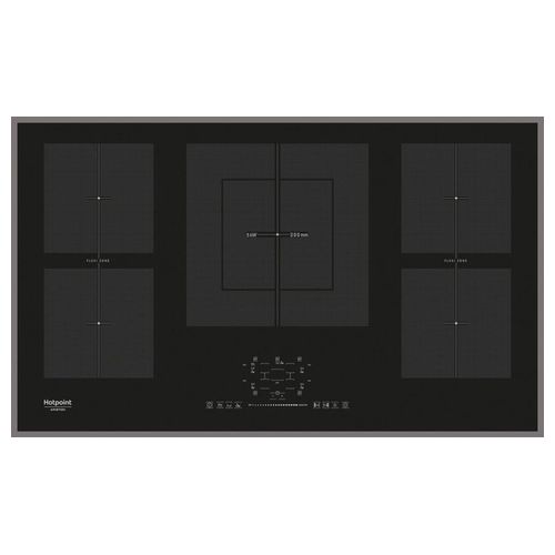 Hotpoint Ariston KIF 952 BXLD B Piano Cottura a Induzione in Vetroceramica 5 Zone FlexiZone Touch Control 90 cm Nero