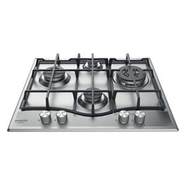 Ariston PCN 641 T/IX/HA Piano Cottura a Gas 4 Zone Griglie in Ghisa 60 cm Acciaio Inox