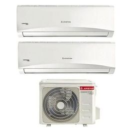 Ariston Thermo Condizionatore Fisso Dual Split Inverter Unita' esterna + 2 Unita' interne 9.000 + 12.000 Btu/h Classe energetica A++/A Gas R32 50XD0-O + 25UD0-I + 35UD0-I