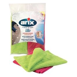 Arix Bis Set Panni Pavimenti in Microfibra 2 Colori