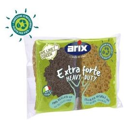 Arix Spugna Abrasiva Extra Forte 2 Pezzi Cellulosa Naturale 100%