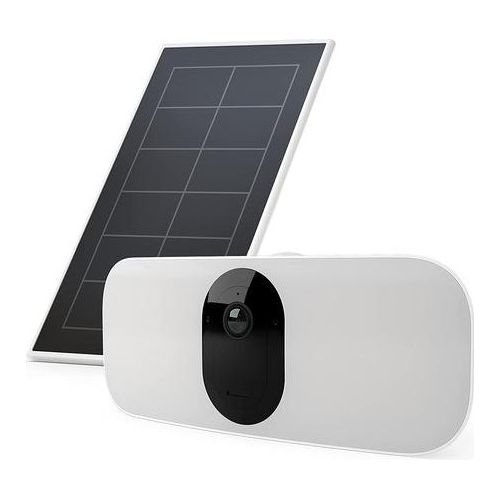 Arlo Videocamera di Sorveglianza Bundle Pro 3 Floodlight + Solar Panel