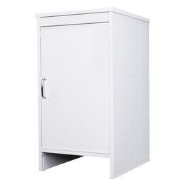 Armadietto Base in PVC da 45x50 cm con ripiano interno e schienale posteriore. Maniglia Reversibile