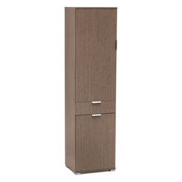 Armadio Con 2 Ante E 1 Cassetto Rovere Grigio