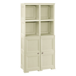 ARMADIO 2 MODULI CHIUSI2 SCAFFALI colore ANGORA 