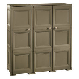ARMADIO 3 ANTE 3 MODULI, ANTE LISCE colore WENGE