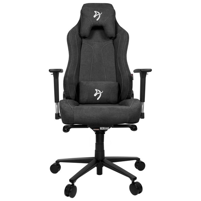 Arozzi Vernazza Soft Fabric Sedia da Gaming Dark Grey