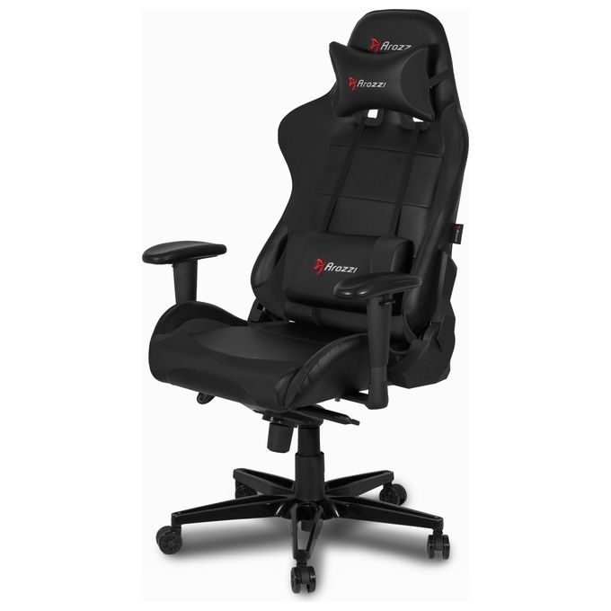 Arozzi Verona XL+ Sedia da Gaming Finta Pelle Nero 58x57x138cm