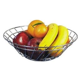 Artex Cestello Portafrutta e Pane Linea Kitchen in Metallo Filo Cromo 32cm