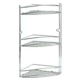 Mensola Bagno Cromo Star Angolare 21X21 H.46