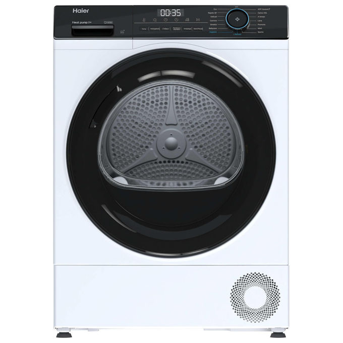 Haier HD90-D939-IT I-Pro Series 3 Asciugatrice Pompa di Calore 9 Kg Classe D I-Refresh Pro 64 dB IoT APP hON (85x60x62.5 cm) colore Bianco