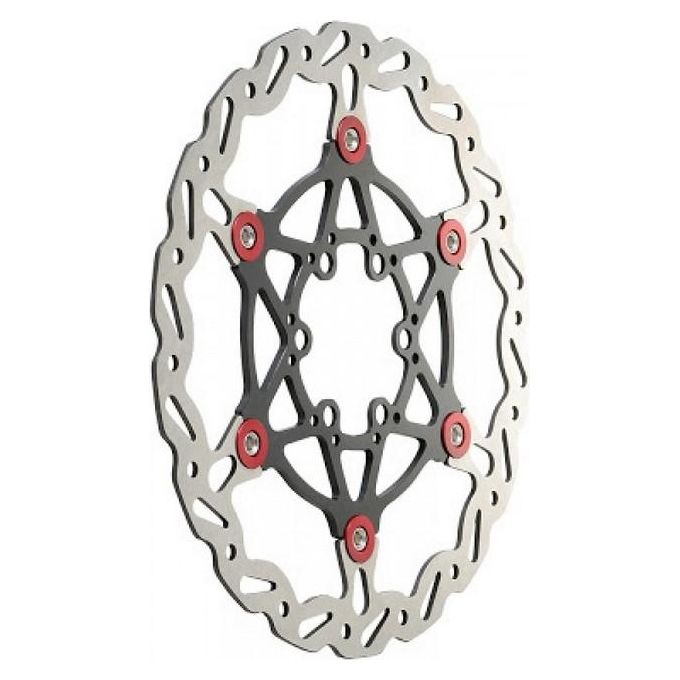 Ashima Disco freno bicicletta Flottante-180 Bianco