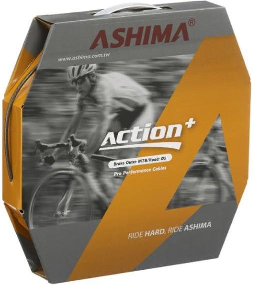 Ashima Guaina Freno Bicicletta 2P-Action Plus Nera (50Mt)