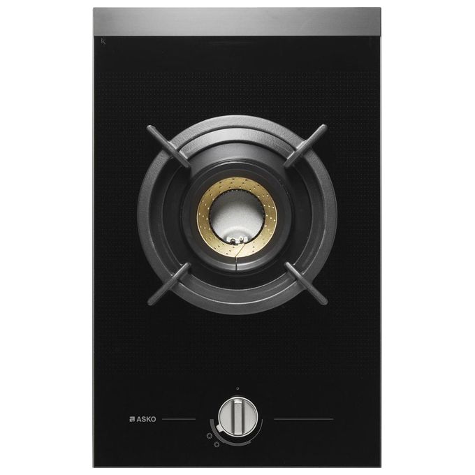 ASKO HG 1365 GB Piano Cottura Domino a Gas Volcano 1 zona cottura 33 cm Glass Nero