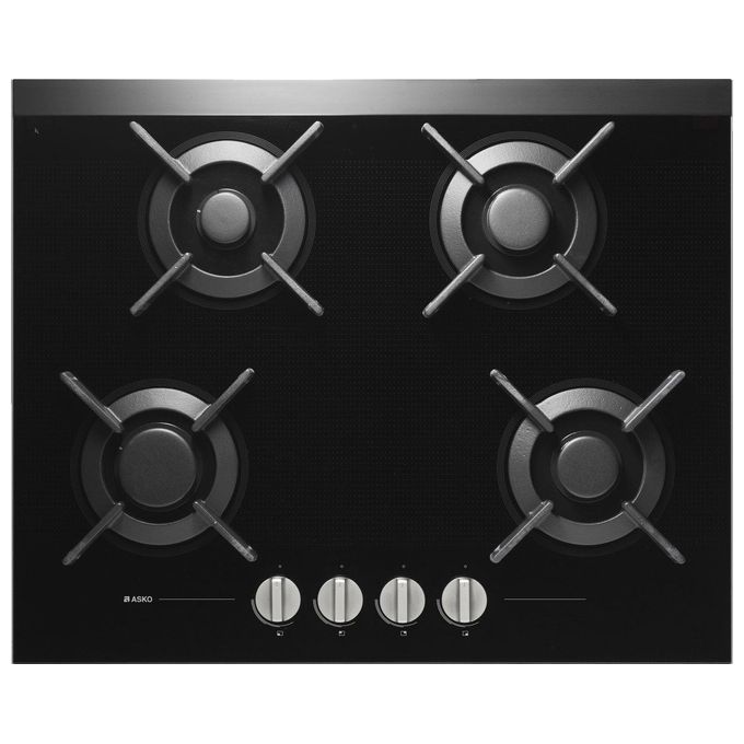 ASKO HG 1615 AB Piano Cottura a Gas 4 bruciatori 64 cm Glass Nero