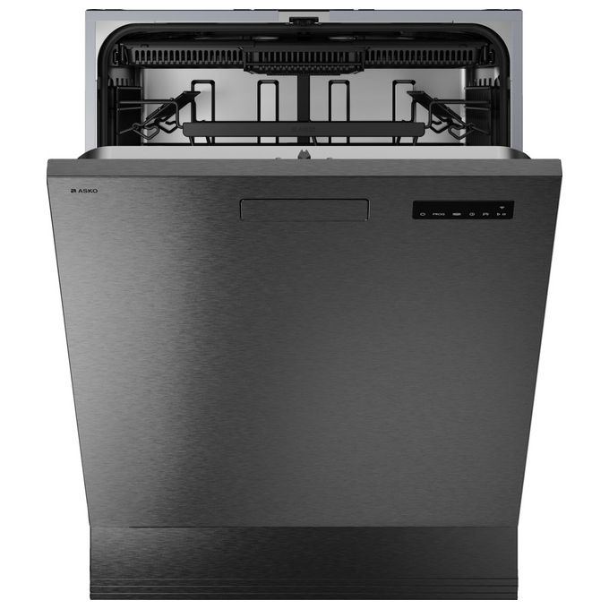 Asko DBI8447AD.BS Lavastoviglie da incasso sottopiano 14 coperti Classe A 42 dB 3 cestelli (82x60x55 cm) colore Black Steel
