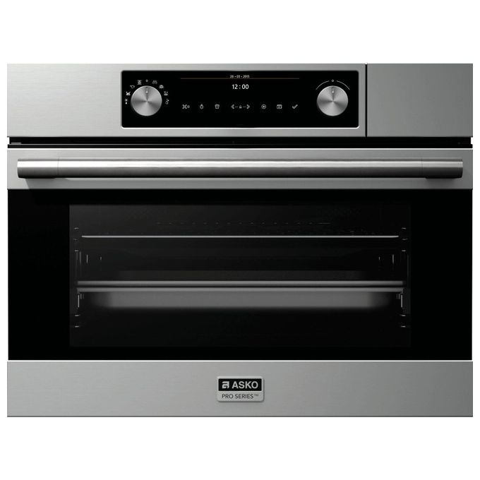 Asko 730426 Pro Series Forno da incasso Combinato a Vapore 50 L Classe A+ Cottura 3D con AquaClean (59.5x45.5x54.6 cm) colore Nero Acciaio inox