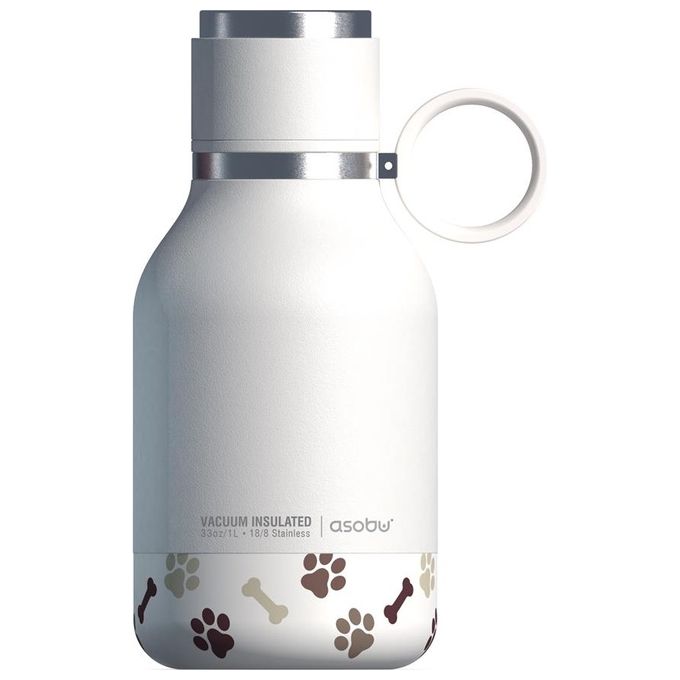 Asobu Dog Bowl Bottiglia Bianco 1 Litro