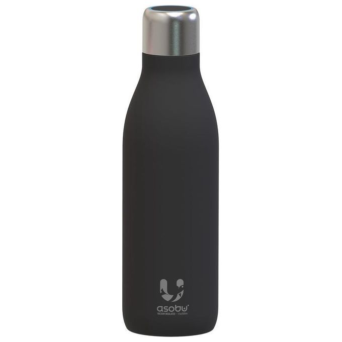 Asobu UV-Light Bottle Black 0.5 Litri