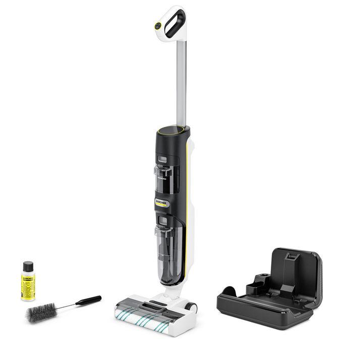Kärcher 1.056-137.0 FCV 4 Dry Pet and Home Aspirapolvere 3-in-1 Senza sacchetto Secco e bagnato Autonomia 45 min Superficie pulita 200 m² colore Nero