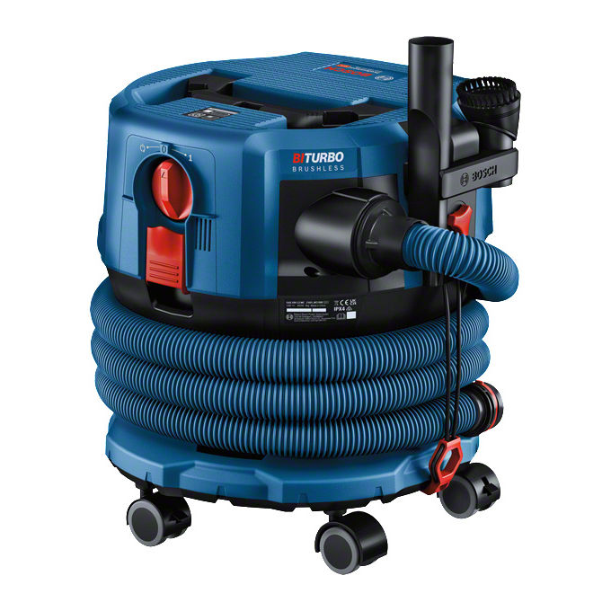 Bosch 0 601 9K2 000 GAS 18V-12 MC Professional Aspirapolvere A cilindro Secco e bagnato Combi 12 L 18 V Filtro S-class colore Blu