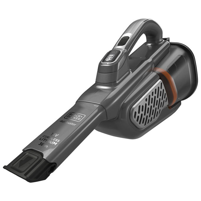 Black and Decker BHHV520JF-QW Aspirapolvere Portatile Senza Fili 0,7 L Autonomia 21 min Filtri Lavabili colore Nero Argento Titanio