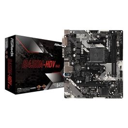 Asrock B450M-HDV R4.0 Schede Madri Presa Am4 Micro Atx Amd B450