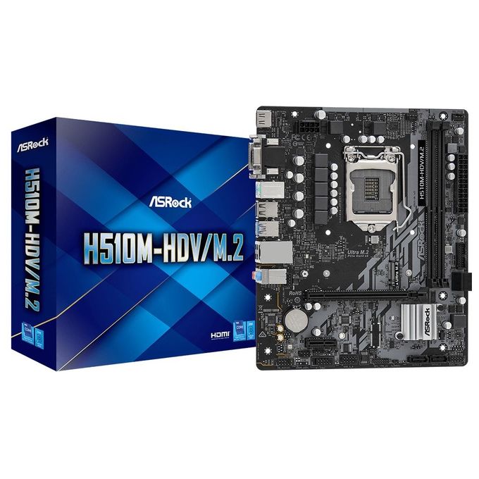 Asrock H510M-HDV/M.2 Intel H510 LGA 1200 micro ATX