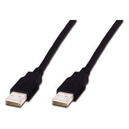 AK-300100-010-S Cavo Usb 2.0 Usb A - Usb A 1mt Nero