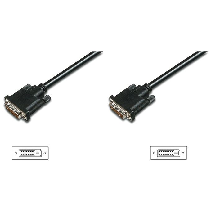 Assmann AK-320108-030-S DVI-D 3mt Cavo DVI Nero