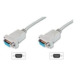 AK-610100-030-E Cavo Seriale Grigio 3mt DSUB 9-pin