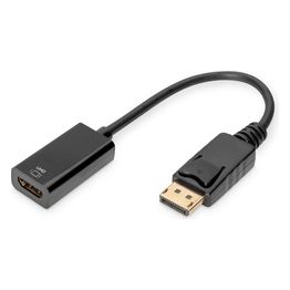 Assmann Cavo e Adattatore Video 0,2mt DisplayPort Hdmi Tipo A Standard Nero