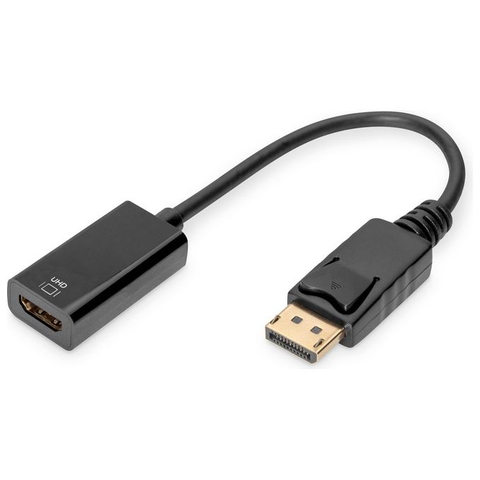 Assmann Cavo e Adattatore Video 0,2mt DisplayPort Hdmi Tipo A Standard Nero