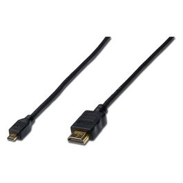 Assmann Cavo Hdmi Hdmi Tipo D Micro Hdmi Tipo A Standard 1mt Nero